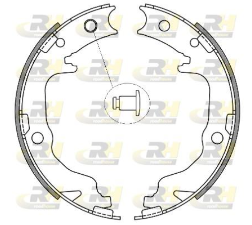 Гальмівні колодки барабанні