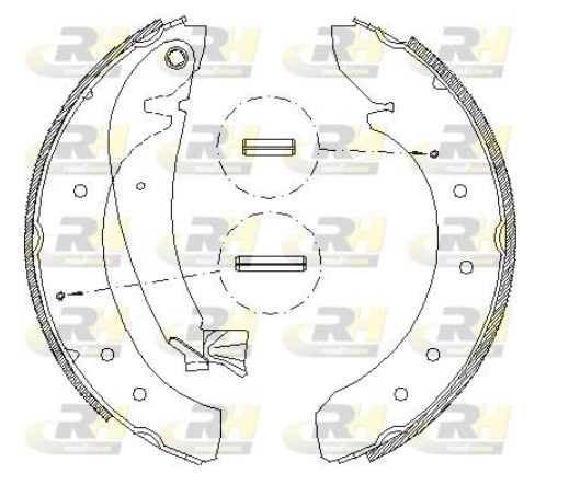 Гальмівні колодки барабанні