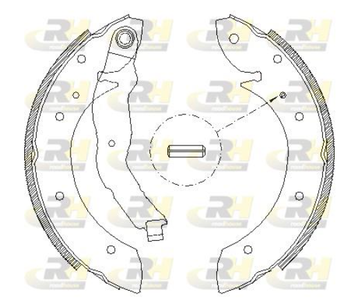 Гальмівні колодки барабанні