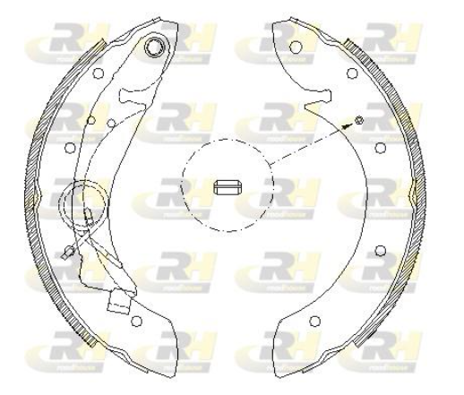 Гальмівні колодки барабанні