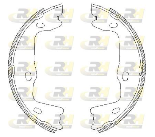 Гальмівні колодки барабанні