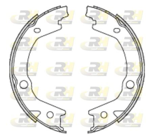 Гальмівні колодки барабанні