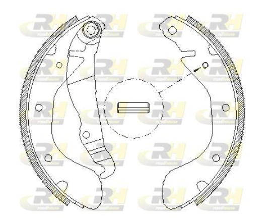 Гальмівні колодки барабанні