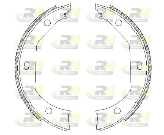 Гальмівні колодки барабанні