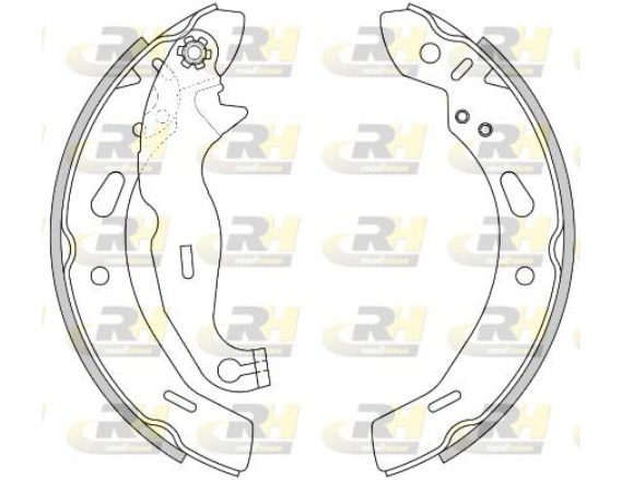 Гальмівні колодки барабанні
