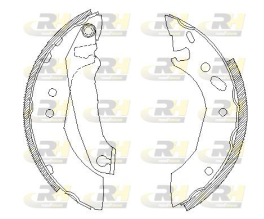 Гальмівні колодки барабанні