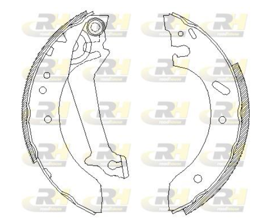 Гальмівні колодки барабанні