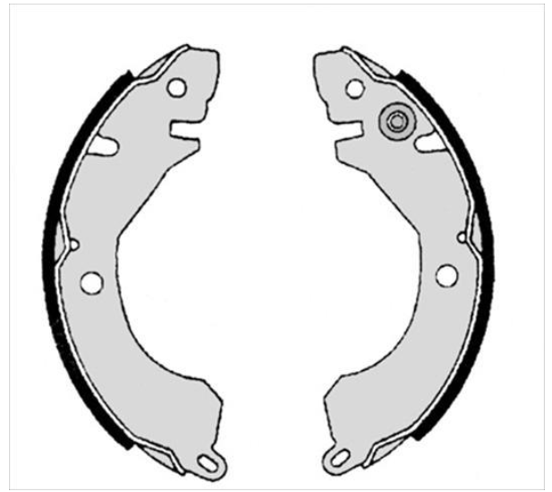 Гальмівні колодки барабанні