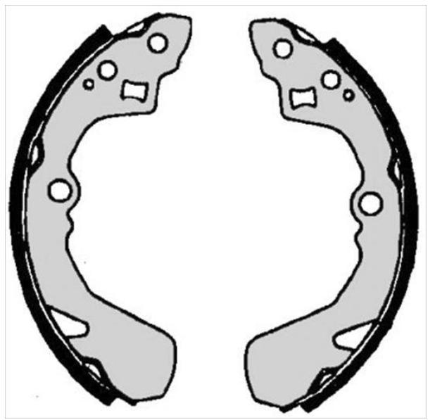 Гальмівні колодки барабанні