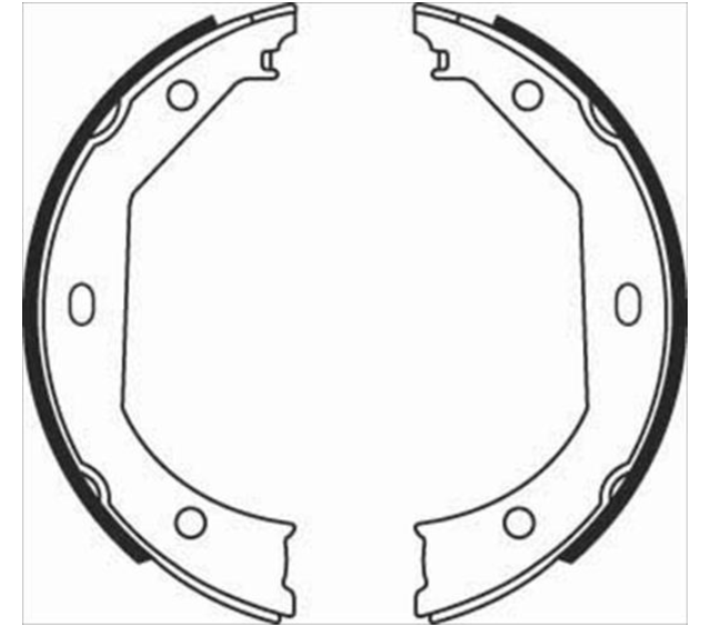 Гальмівні колодки барабанні