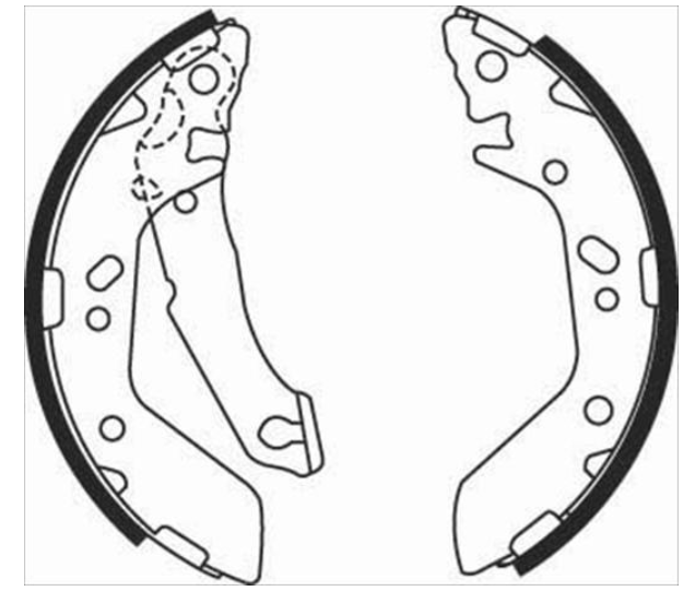 Тормозные колодки барабанные