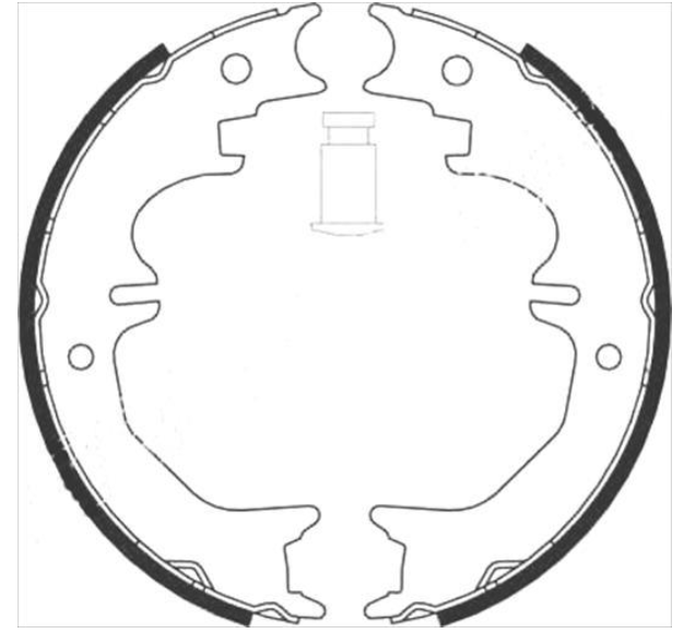 Гальмівні колодки барабанні