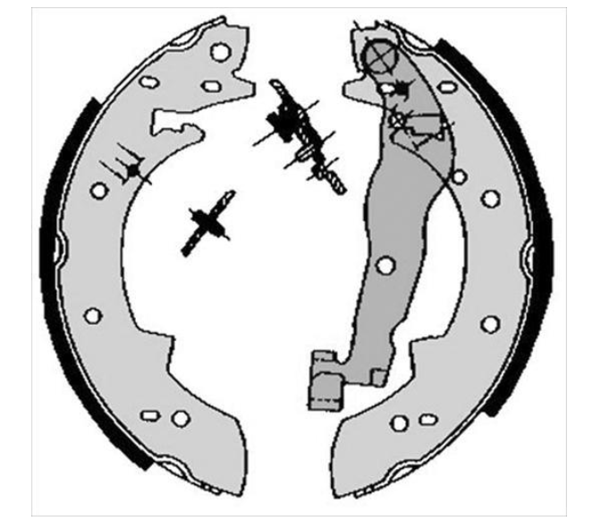 Тормозные колодки барабанные