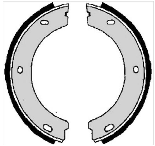 Гальмівні колодки барабанні