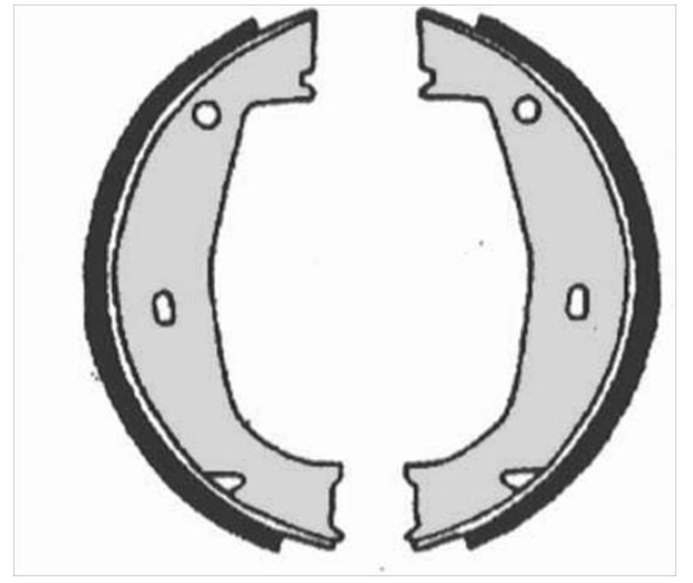 Гальмівні колодки барабанні
