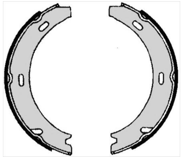 Гальмівні колодки барабанні