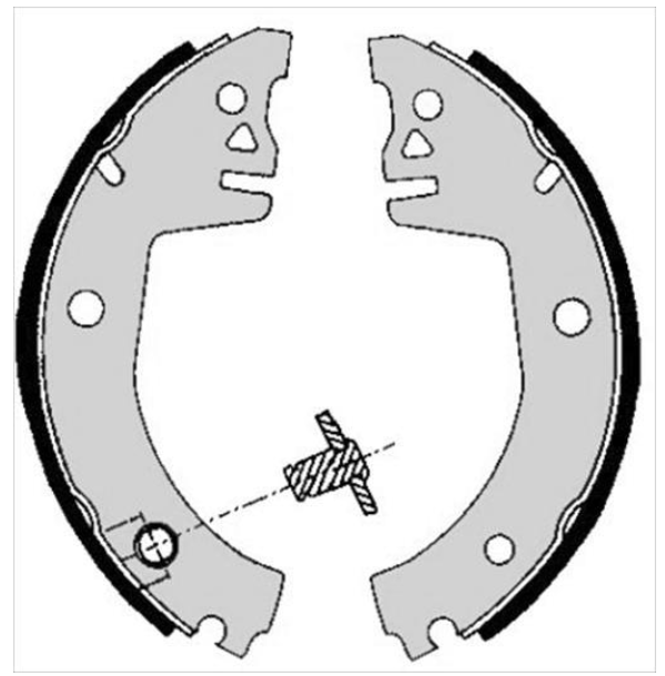 Гальмівні колодки барабанні