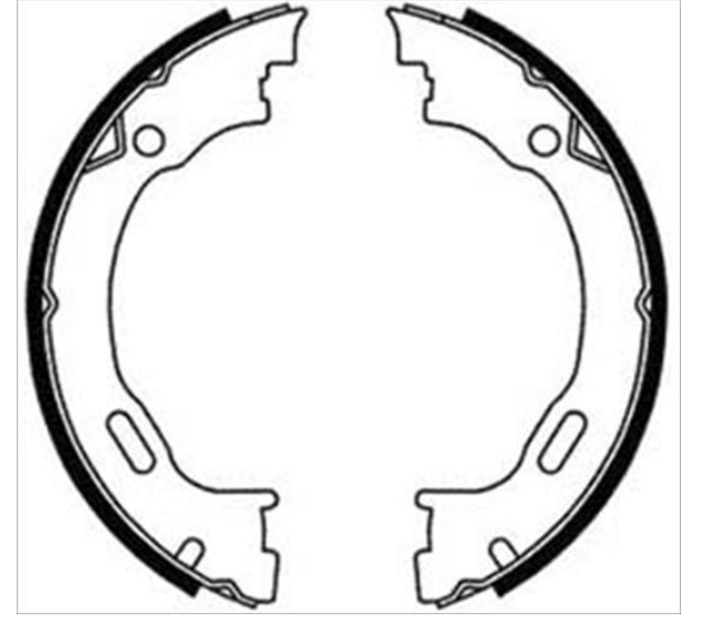 Гальмівні колодки барабанні