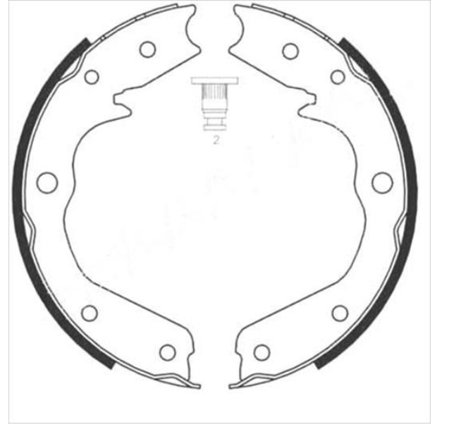 Гальмівні колодки барабанні