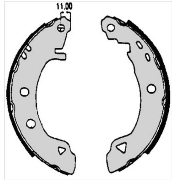 Тормозные колодки барабанные