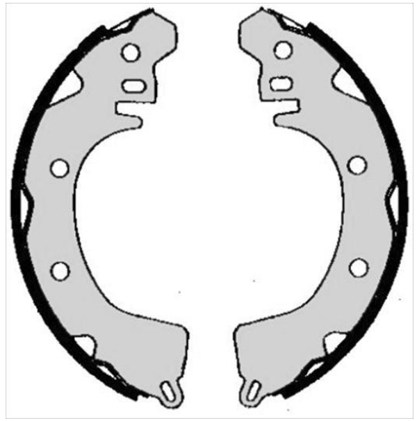 Гальмівні колодки барабанні