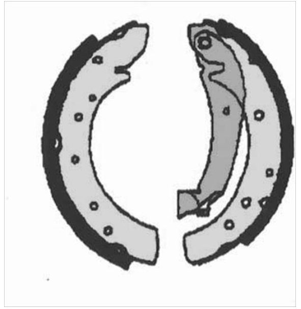 Гальмівні колодки барабанні