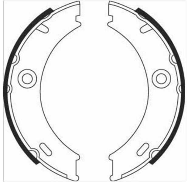 Гальмівні колодки барабанні