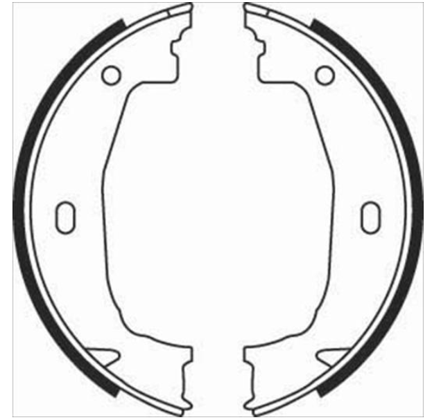 Гальмівні колодки барабанні