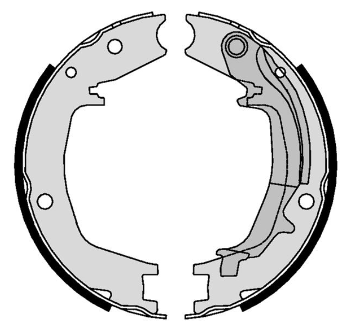 Гальмівні колодки барабанні