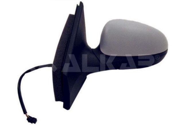 дзеркало в сборе, ліве,електр.,  випуклий  голубе , + обогрів  під покрас. 5 Pins,