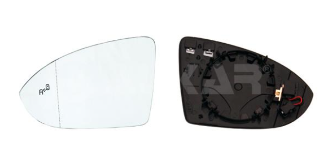 Вкладыш зеркала левый, асферич., обогрев + пок.поворот. 4 PINS, 4 Pins,