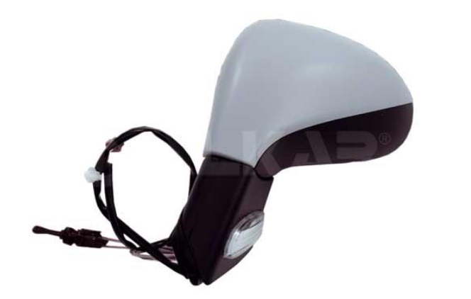 зеркало лев., мех.+омыватель, выпукл., грунт