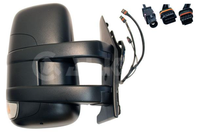 зеркало пра.,зеркало слепой зоны, электр.,выпукл.,обогрев.,+ поворот, корот.крепл. 80 X 350 X 320