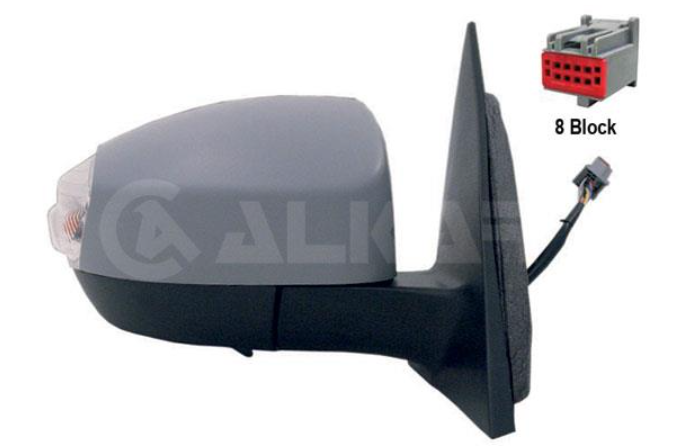 зеркало правое эл.рег.,с показ.поворота,грунт.,обогр.,выпукл.