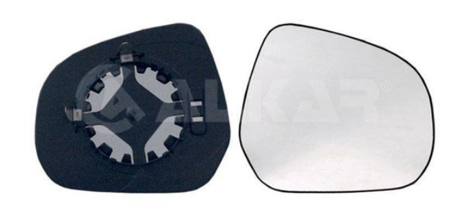 зеркало правое стекло+Держак,выпукл.