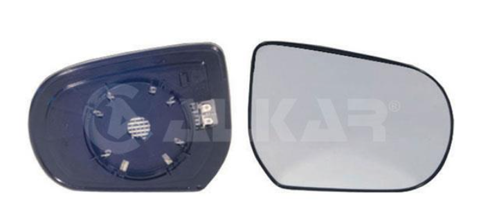 стекло зеркала пров. с пласт. держателем, электр. Регулировка, выпукл. 2/01-