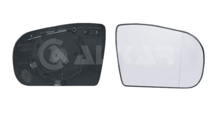 стекло зеркала пров. с пласт. держателем, асферич., с подогрев. 8/99-