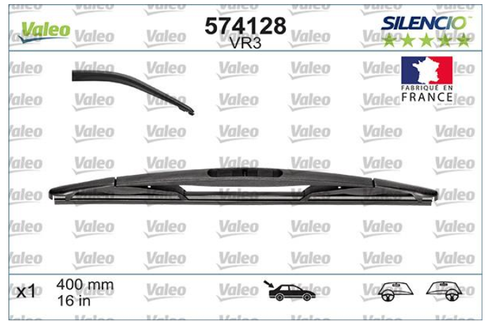 Склоочисник задній VALEO SILENCIO / 400 мм. /