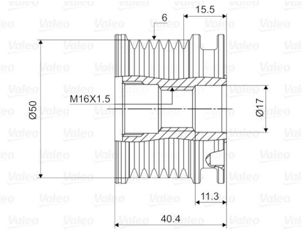 Механізм вільного ходу генератора 588020 - зображення 2
