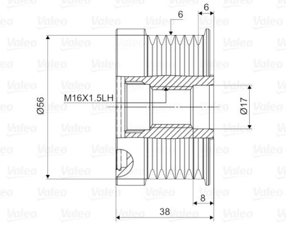 Механізм вільного ходу генератора 588022 - зображення 2