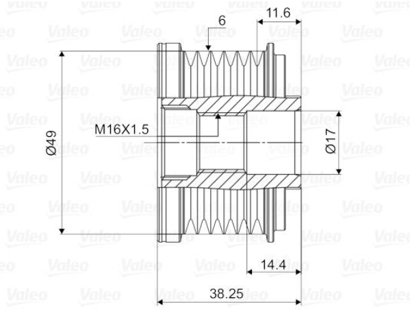 Механізм вільного ходу генератора 588055 - зображення 2