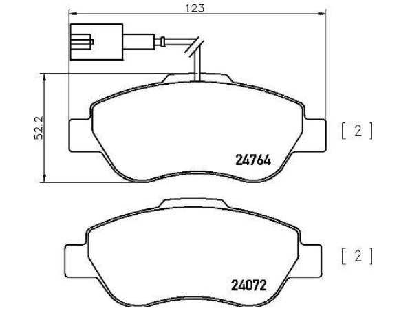 Гальмівні колодки дискові P24 150 - зображення 2