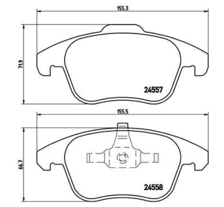 Гальмівні колодки дискові P61 086 - зображення 2