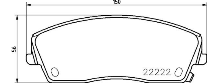 Гальмівні колодки дискові P11 041 - зображення 2