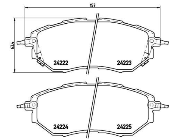 Гальмівні колодки дискові P78 017 - зображення 2