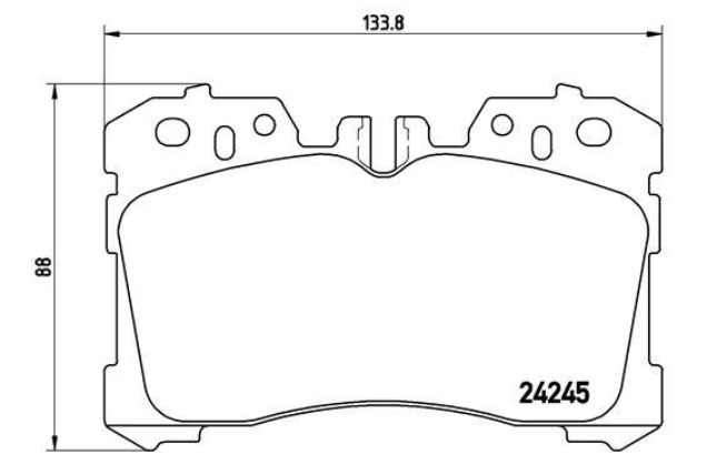 Гальмівні колодки дискові P83 075 - зображення 2