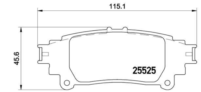 Гальмівні колодки дискові P83 132 - зображення 2