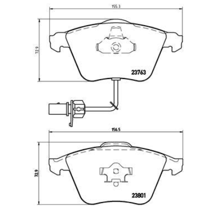 Гальмівні колодки дискові P85 084 - зображення 2