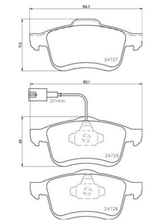 Гальмівні колодки дискові P23 130 - зображення 2