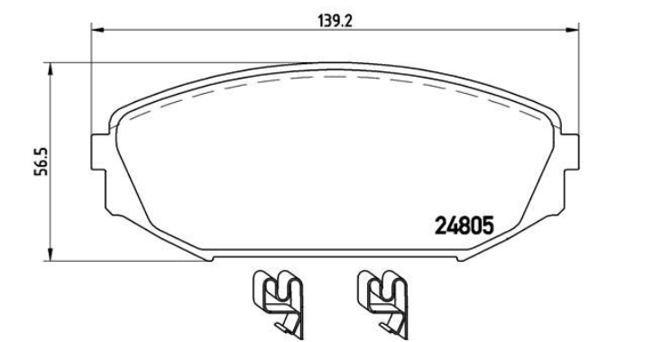 Гальмівні колодки дискові P28 049 - зображення 2